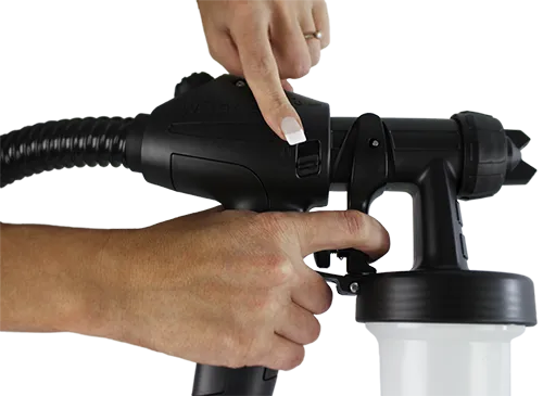 Pistola de aerógrafo para uso domiciliario